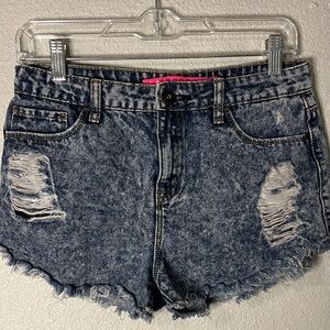 Distressed Denim Women Shorts